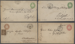 28163 Schweiz - Ganzsachen: 1867-1920er: Sammlung Von über 100 Umschlägen Und Streifbändern Ab Tübli Sowie - Postwaardestukken