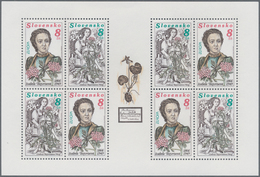 28183 Slowakei: 1995/1998, Stock Of The Europa Issues, All In Complete Little Sheets In The Following Amou - Neufs