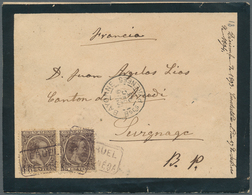 28235 Spanien: 1843/1944: 29 Envelopes, Picture Postcards And Postal Stationeries Including Censored Mail, - Usati