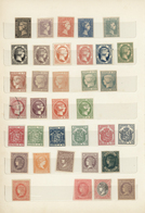 28243 Spanien: 1850/1880, Collection Of Apprx. 60 Reprints Of Early Issues. - Gebruikt