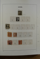 28245 Spanien: 1850-2000. Well Filled, MNH, Mint Hinged And Used Collection Spain And Colonies In 6 Davo A - Oblitérés
