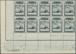 28257 Spanien: 1929, Airmail Issue 4pta. Grey Black Showing Airplane 'Spirit Of St. Louis' In An Investmen - Oblitérés