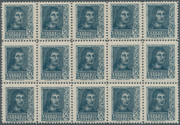 28264 Spanien: 1938, Ferdinand II. NOT ISSUED Definitive Stamp 50c. Greyish-blue (issued Only With Airmail - Oblitérés
