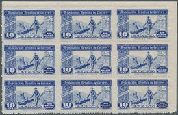 28312 Spanien - Besonderheiten: 1940 (ca.?), Special Stamp Issue 'Asociacion Benefica De Correos' 10c. Blu - Autres & Non Classés