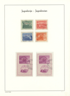 28318 Triest - Zone B: 1948 - 1954, Collection On Self-designed Sheets With Postage And Additional Stamps, - Nuovi