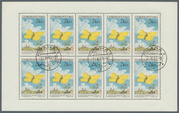 28336 Tschechoslowakei: 1960/1964, Assortment Of Complete Sets Of Mini Sheets: Michel Nos. 1234/39 (Flower - Storia Postale