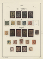 28356 Türkei: 1863/1917, Mainly Used Collection On Ancient Album Pages, From 1st Issue All Four Values And - Briefe U. Dokumente