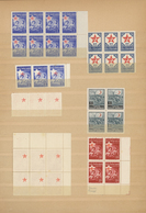 28387 Türkei - Zwangszuschlagsmarken Für Den Roten Halbmond: 1916/58, Comprehensive Collection/accumulatio - Wohlfahrtsmarken