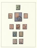 28440 Ungarn: 1871/1875 (ca.), Used Collection Of 48 Stamps Neatly Arranged On Album Pages, Showing Lithog - Brieven En Documenten