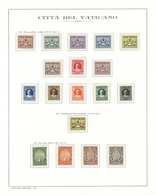 28466 Vatikan: 1929/1997, Except 1934 Prvisional Set Complete Collection In Two Albums. Apparently All Bet - Storia Postale