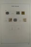 28470 Vatikan: 1929-1984. Nicely Filled, Mostly MNH And Mint Hinged Collection Vatican 1929-1984 In Davo A - Brieven En Documenten