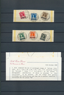 28475 Vatikan: 1929/1951, Used Collection Of Mainly Better Sets. E.g. 1934 Overprints On Piece (certificat - Lettres & Documents