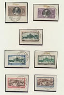 28489 Vatikan: 1933/1950, Petty Collection Of Covers/cards And Stamps On Piece, Comprising E.g. 1933 Defin - Briefe U. Dokumente