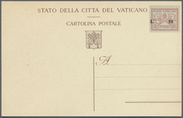 28503 Vatikan - Ganzsachen: 1945,12.7.: Ca. 1400 Ungebrauchte Exemplare Der Überdruck-Gansachenpostkarte 1 - Entiers Postaux