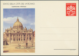 28504 Vatikan - Ganzsachen: 1949, Bildpostkarten 13 Lire Blau Und 25 Lire Rot, Je Mit Beiden Bildern (P 8/ - Interi Postali