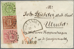 17085 Bayern - Marken Und Briefe: 1850: 1 Kr. Rosa, Platte 1, Aus Der Linken Unteren Bogenecke Stammend Mi - Sonstige & Ohne Zuordnung