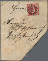 17126 Bayern - Marken Und Briefe: 1862, Formular Der Güterexpedition Mit Quadratausgabe 3 Kr. Tiefrot Mit - Other & Unclassified