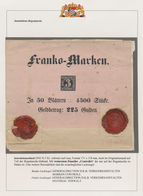 17127 Bayern - Marken Und Briefe: 1862, Vollständige Instruktions-Bogentasche Mit Eingedruckter 3 Kreuzer - Other & Unclassified