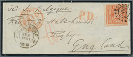 17148 Bayern - Marken Und Briefe: 1862, 18 Kr. In Seltener B-Farbe Orangerot Mit OMR "356" Und L2 "NÜRNBER - Andere & Zonder Classificatie