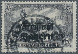 17185 Bayern - Marken Und Briefe: 1919, 3 M. Violettschwarz Bis Schwarzgrauviolett Gest., 26:17 Zähnungslö - Andere & Zonder Classificatie