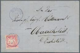 17220 Bayern - Ortsstempel: RIEDENBURG / 23 2 (wohl 1873), Zierstempel Type 17 Ohne Zierstücke In Violett - Andere & Zonder Classificatie