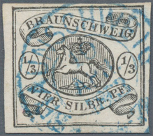 17243 Braunschweig - Marken Und Briefe: 1852, Freimarken Wappen ¼ (Ggr)/3 GPf Und 1/3 (Sgr)/4 SPf, Jeweils - Braunschweig