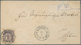 17301 Hamburg - Stempel: "St.P.A.HAMBURG LÜB.BHF. IV. Z. 23.4", Klar Als Entwerter Und Einmal Neben Der Fr - Hamburg