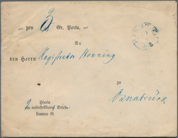 17315 Hannover - Besonderheiten: 1862, Vordruckbrief "Commission Zu Eröffnung Unzustellbarer Briefe" Gebra - Hanovre