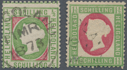 17321 Helgoland - Marken Und Briefe: 1869/1873, 1/2 Schilling Dickes Papier Fast Zentrisch Gestempelt Und - Héligoland