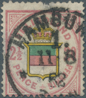 17331 Helgoland - Stempel: "HAMBURG 1. 11 8 82" Grösserer K1 Mit Sternchen Auf 1876, 20 Pf./2 ½ P. (stärke - Heligoland