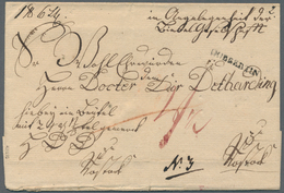 17336 Mecklenburg-Schwerin - Vorphilatelie: 1821, DOBBERTIN, Kleiner L1 Ohne Jahreszahl, So Bei Feuser Nic - Prephilately