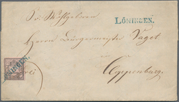 17353 Oldenburg - Marken Und Briefe: 1852, 1/15 Th. / 4 4/5 Gr. / 2 Sgr. Schwarz Auf Mattbräulichrot In Ty - Oldenbourg