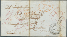 17385 Preußen - Vorphilatelie: 1847, Brief Aus Sydney "per Ganges" Mit Ovalen "ship Letter" Urprünglich Na - [Voorlopers