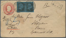 17395 Preußen - Marken Und Briefe: Ca. 1853, 1 Sgr. Ganzsachenumschlag Mit 2 Sgr. 1. Ausgabe Im Waagerecht - Sonstige & Ohne Zuordnung