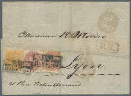 17405 Preußen - Marken Und Briefe: 1858. Faltbriefhülle (Seidenpapier, Bügig), Frankiert Mit 3 Sgr. Orange - Other & Unclassified