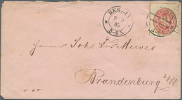 17421 Preußen - Ganzsachenausschnitte: 1865, 1 Sgr. Ganzsachenausschnitt, Viereckig Und Breitrandig Geschn - Other & Unclassified