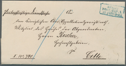 17442 Preußen - Besonderheiten: 1869, Kompletter Faltbrief "portopflichtige Dienstsache" Aus "BERLIN POST- - Sonstige & Ohne Zuordnung