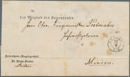 17444 Preußen - Besonderheiten: "Herrenhaus-Angelegenheit / Der Büreau-Direktor", Gedr. Absender Auf Vordr - Other & Unclassified