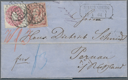 17450 Sachsen - Marken Und Briefe: 1856/1863, 5 Ngr Karminrosa Johann I., Allseits Voll- Bis überrandig, U - Saxony