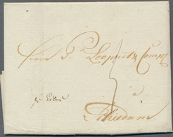 17462 Schleswig-Holstein - Vorphilatelie: 1815, Faltbrief Aus Westerland Auf Sylt, Datiert 6.April 1815, M - Prephilately