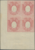 17465 Schleswig-Holstein - Marken Und Briefe: 1850, 2 S Rosa Im Ungebrauchten Eckrand-Viererblock Links Un - Other & Unclassified