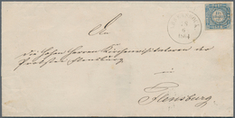 17470 Schleswig-Holstein - Dreiringstempel: 1864, 1 1/4 S Grauultramarin, Allseits Vollrandig, Entwertet M - Other & Unclassified