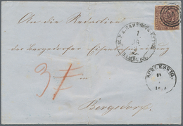 17474 Schleswig-Holstein - Stempel Auf Dänemark: 1853, Fire R.B.S. Schwärzlichbraun, Entwertet Mit Nr.-Ste - Autres & Non Classés