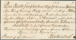 17481 Thurn & Taxis - Vorphilatelie: 1785, "de Gotha". Traumhaft Schöner Luxusbrief Mit Sehr Dekorativer N - Vorphilatelie