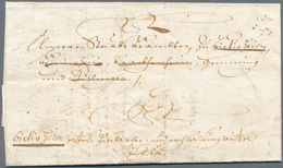 17504 Württemberg - Vorphilatelie: 1709 (10 Jun.) Kompletter Früher Faltbrief Mit Innen Hds. Absenderzeile - Vorphilatelie