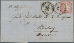 17581 Württemberg - Marken Und Briefe: 1862, Wappen 9 Kr. Rotkarmin, Weit Gezähnt Auf Faltbrief V. Stuttga - Other & Unclassified