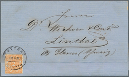17602 Württemberg - Marken Und Briefe: 1869, Ovalausgabe 2 Kr. Lebhaftorange (fast B-Farbe) Als Einzelfran - Other & Unclassified