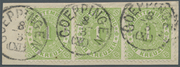 17618 Württemberg - Marken Und Briefe: 1874, Ovalausgabe 1 Kr. Einwandfrei Gezähnter Dreierstreifen Mit Kl - Other & Unclassified