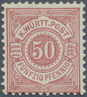 17630 Württemberg - Marken Und Briefe: 1890, Freimarke 50 Pf. Lebhaftbraunrot, Einwandfrei Gezähnt Und Ung - Other & Unclassified