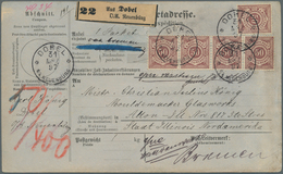 17631 Württemberg - Marken Und Briefe: 1897, 50 Pfg. Dunkellilabraun, Acht Exemplare Vs. Und Rs. (ursprüng - Other & Unclassified